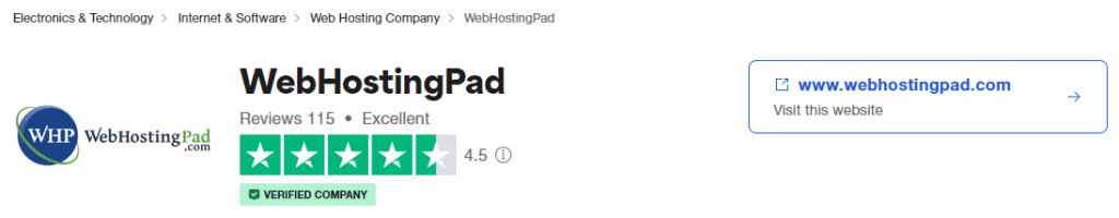 WebHostingPad Trustpilot Reviews