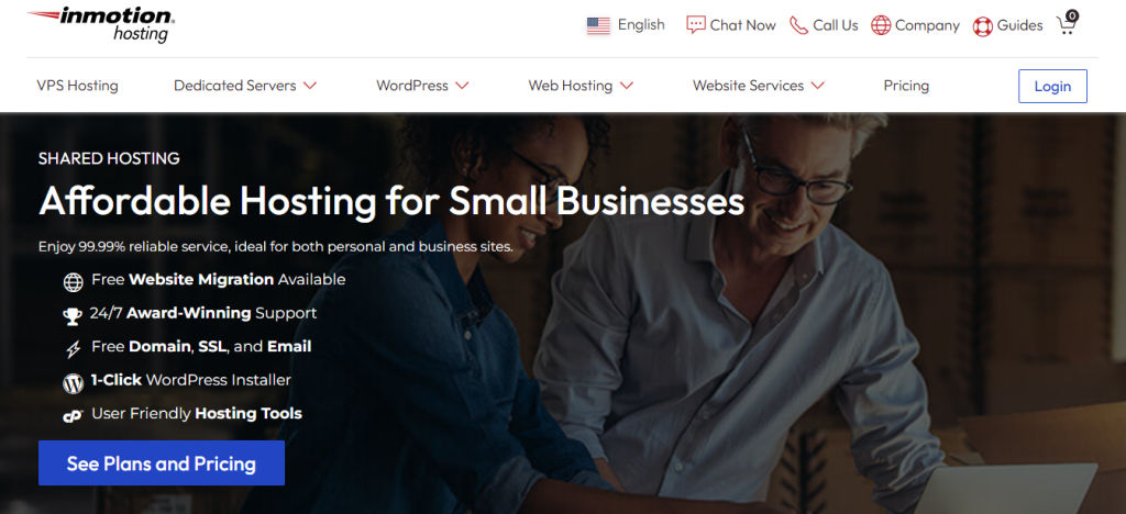 InMotion Hosting – Best for Business Performance on a Budget