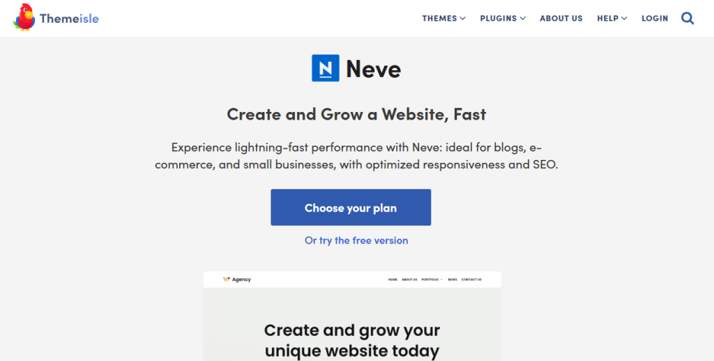 Neve Best WordPress Theme for Local Businesses, Startups & Service-Based Websites