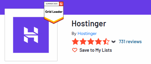 Hostinger G2 Reviews