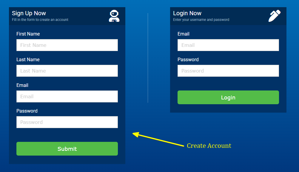 Create Account on Hostwinds