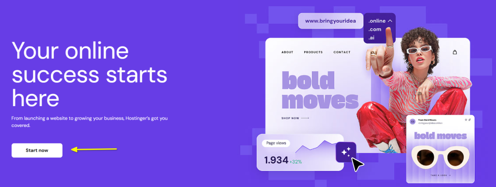 Hostinger Coupon Landing Page