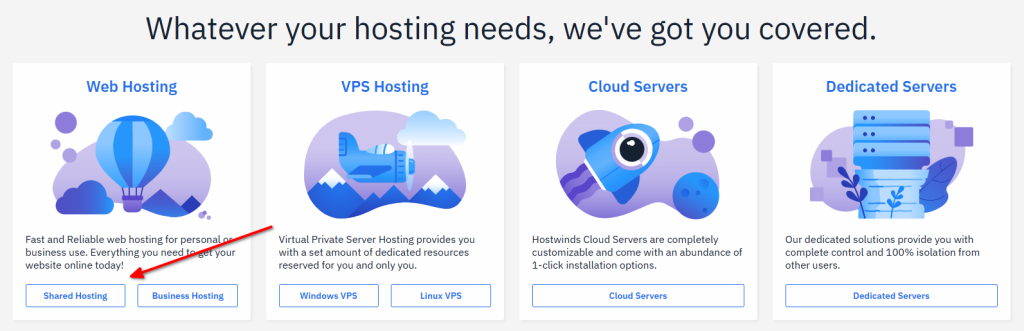 Hostwinds Coupon Landing Page