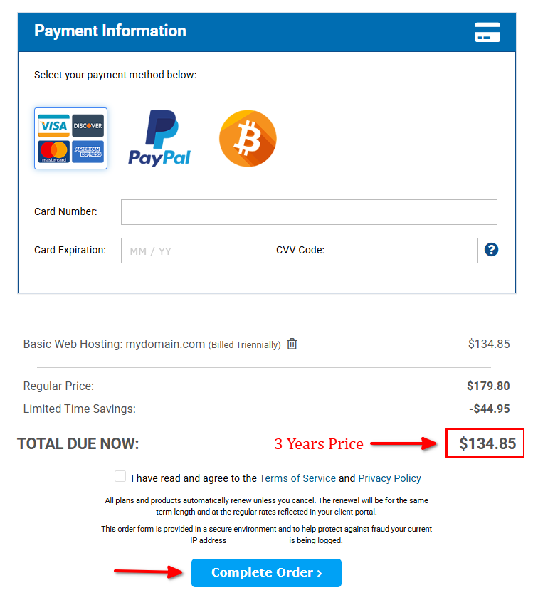 Hostwinds Discounted Price