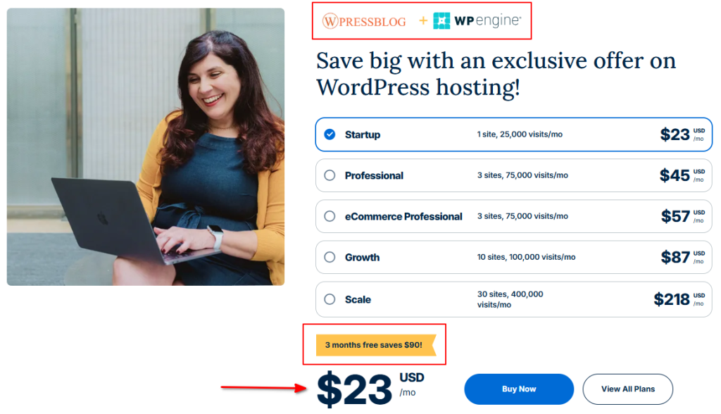 WP Engine Hosting Special Price