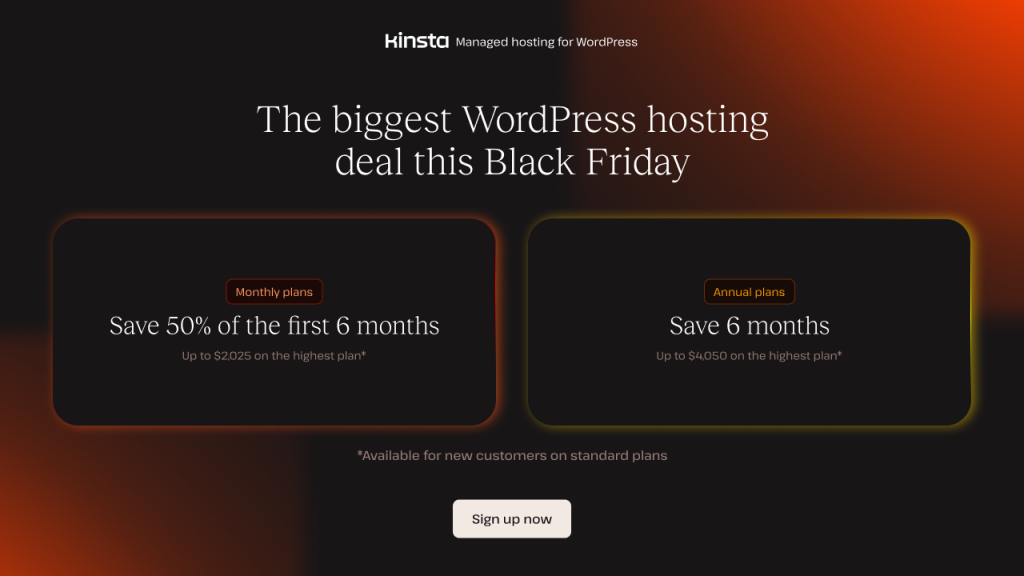 Kinsta Black Friday Deals 2025