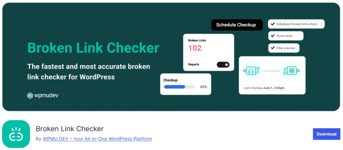 Broken Link Checker - Best SEO Plugin for WordPress
