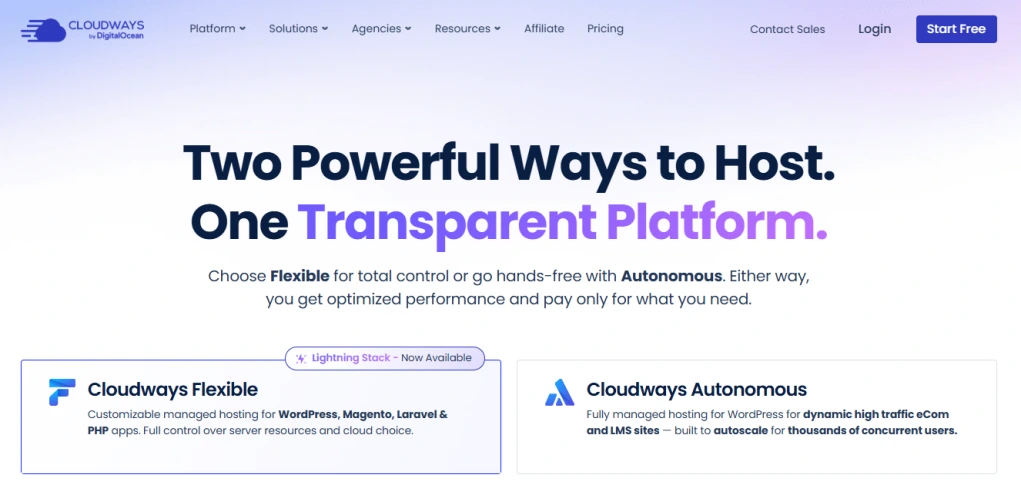 Cloudways - Best for Growing Businesses