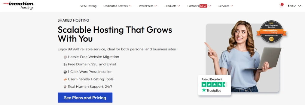 InMotion Hosting - Best Web Hosting Provider in USA